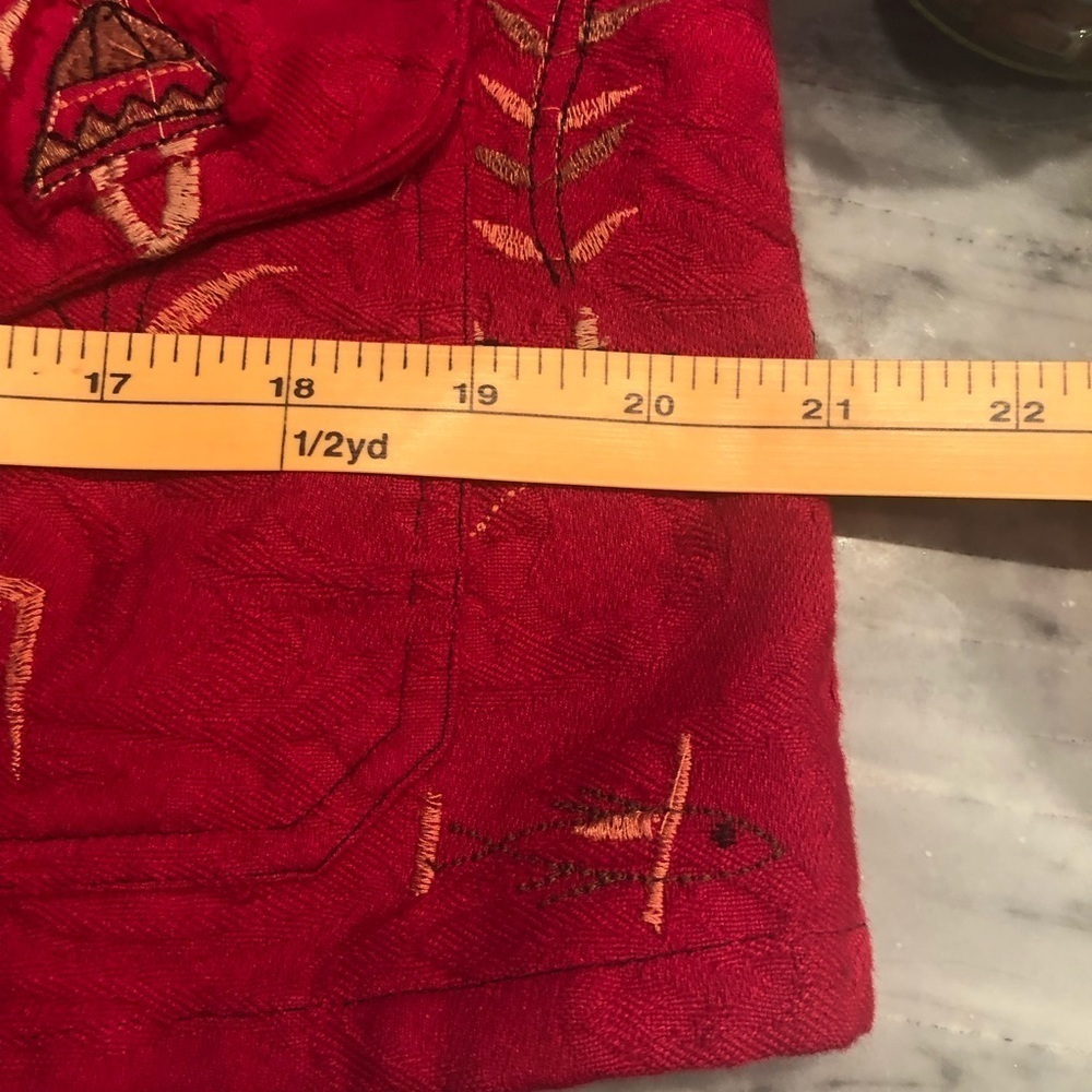 Chico’s Chambray Embroidered Cotton Ethnic Vest 1 - Picture 11 of 12
